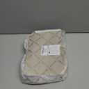 FOXLOVER Quilted Crossbody Bags for Women Vegan Leather Boho Purses Shoulder Handbags with Tassel (Beige)