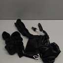 LitBear Heatless Curls Overnight, 2 Sizes of Soft Hair Rollers for Women with Bonnet to Sleep In, No Heat Hair Curlers Set with Scrunchies and Clips, for Long and Medium Hair (Black)