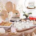 Demissle 40 Sets Coquette Bow Baby Shower Favors Soap Party Favors for Guests Return Gifts Bulk Cute Soaps with Bags Twines Thanks Tags for Birthday Party Decorations Girl Gender Reveal (White)