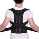 Back Brace Posture Corrector for Men & Women, Upgraded Full Back Support with Adjustable Shoulder Straightener and Waist Support Straps, Breathable Back Brace for Office Work, Long Sitting & Daily Wear, Comfortable Posture Support for Upper & Lower B. M Size