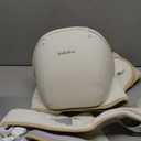 Baby Carrier with Hip Seat, BeBeBus 2-in-1 Ergonomic Newborn to Toddler Carrier up to 44 lbs, Detachable Hands-Free for Infant, All Season Forward-Facing Carry, Fits Waist Sizes up to 38 inch (White)