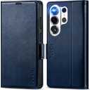 TUCCH Wallet Case for Galaxy S26 Ultra, Stand RFID Blocking 4 Card Holder, TPU Shockproof Inner Shell Magnetic PU Leather Protective Flip Cover Compatible with Galaxy S26 Ultra 6.9" 2026, Dark Blue