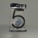 5" Stainless Steel Floating House Number, Metal Modern House Numbers, Mailbox Decor Number with Nail Kit, Coated Black, 911 Visibility Signage (5)