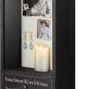 TJ.MOREE Memorial Gifts in Memory of Loved One Gifts Sympathy Gifts for Loss of Mother Father Remembrance Shadow Box - Because Someone We Love is in Heaven There is a Little Bit of Heaven in Our Home