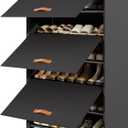 6-Tier Shoe Storage Cabinet with Fabric Cover, Hard Flip Doors, Holds 1824 Pairs, Enclosed Dustproof Shoe Rack Organizer for Entryway, Closet & Bedroom, Shoe Shelf, Black, 27.8" x 12.0" x 41.9"