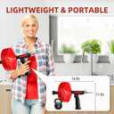 50FT Drain Snake for Clog Removal, Drill Powered & Manual Auger, 1/4 Inch Plumbing Snake for Kitchen Sink, Shower & Bathtub Drain, Hair Clog Remover Tool with Gloves & Storage Bag