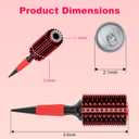 BBV Round Brush for Blow Out, Hair Brushes for Women, Boar Bristle Round Hair Brush for Curling, Styling, Volume & Shine (1.1 inch)