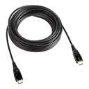 Amazon Basics HDMI Fiber Optic Cable with Gold Plated Connectors, 18Gbps High-Speed, 4K@60Hz, 2160p, 48-Bit Color, Ethernet Ready, 50 feet, Black