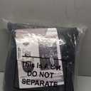 Magnetic Thermal Insulated Door Curtain Fit 72"x96" Door, Curtain Itself Size 74"x97", Thicken Made of Oxford and Cotton Insulated Cover for Winter Sliding, Patio, Black, Minimalism