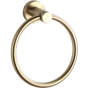 BGL Towel Ring Brushed Gold Stainless Steel 304 Towel Ring Wall Mount Bathroom Towel Holder Round Towel Hanger
