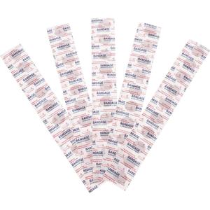 Hemoton Finger Tape 50pcs Fabric Bandages with Non Stick Pad for Wounds Care Toe Finger Bandages