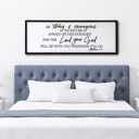 Foutcheou Be Strong And Courageous Wall Art, 40"15" Rustic Religious Inspirational Quotes christian signs for home decor, Large Farmhouse framed Joshua 1:9 Bible Verse Sign for Living Room Bedroom (Black)