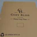 Cozy Bliss Luxury Sherpa Throw Blanket for Couch, Premium Reversible Plush Thick Throw, Warm Cozy Soft Blanket for Home and Gifts (Mottled Grey, 50" x 60")