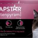 Capstar (nitenpyram) Cat Flea Treatment, Fast-Acting Oral Flea Treatment for Cats 2-25 lbs, Vet-Recommended Medication Tablets Start Killing in 30 Minutes, 12 Doses (Includes Two 6-Count Boxes)