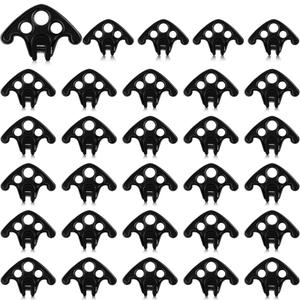 Cinnvoice 50 Pcs Snow Guards for Metal Roofs Plastic Roof Ice Guard Metal Roof Snow Guards Stops Guard Block Stops Breaks for Standing Seam Roofing, Set Screws Included