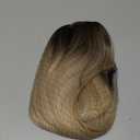 7JHH WIGS Long Blonde Wig with Bangs for Women,Heat Resistant Fiber 25 Inch Layered Synthetic Hair Wigs with Dark Roots for Daily Use