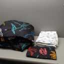 7 Piece Boys Dinosaur Comforter Set Twin Size 3D Black Dinosaur Skeleton Bedding Set for Toddler Kids Teens Christmas Birthday Gift