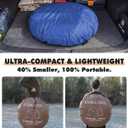 4 Person Instant Pop Up Tent, Automatic Waterproof Windproof Camping Tent with 2 Doors for Outdoor Hiking, Beach & Travel, Portable Family Tent with Carry Bag for Easy Setup, 9.2' x 6.6' x 3.9'
