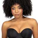 Smart & Sexy Womens Full Support Light Lined Strapless Bra Black Hue Size 32 B