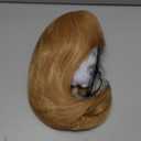 GNIMEGIL Wigs Strawberry Blonde Wig with Bangs Synthetic Hair Full Natural Hairstyle Straight Medium Length Bob Cut Halloween Beth Costume Wigs for Women Cosplay Wig Honey Blond