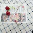 Tomolucky Direct 4Pcs Cute Phone Charms Beaded Camera Lanyard Wrist Bracelet Strap Aesthetic Cell Keychain for Airpods Wallet