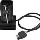 Luejnbogty 2 Inch Trailer Truck Hitch Towing Receiver Cover Smoked Lens 15 LED Brake Light, black, 286440