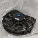 12" inch Slim Fan Pull Electric Radiator Cooling Fans 12V Mount Kit Unversal Black