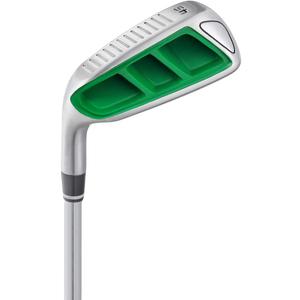 MAZEL Golf Pitching & Chipper Wedge, Left Handed, 45 Degree for Men & Women,Improve Your Short Game (Left, Stainless Steel (Green Head), Regular, 45)