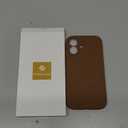 Miracase Compatible with iPhone 16 Case, [Soft Anti-Scratch Microfiber Lining], Compatible with MagSafe, Liquid Silicone Case Shockproof Drop Protection Phone Case for 16,Chocolate