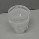 DOITOOL 2Pack Clear Plastic with Lid and Handle (1L) Ice Cream Tub with Lids, Food Grade Round Plastic Pail Container, Freezer Food Storage Containers