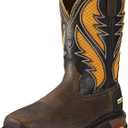 ARIAT Intrepid VentTEK Mens Boot (12 Wide, Cocoa Brown/Work Orange)