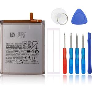 Replacement Battery Compatible with Samsung Galaxy S22 Ultra 5G SM-S908 EB-BS908ABY with Toolkit