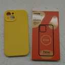 Vooii Compatible with iPhone 13 Case, Liquid Silicone Upgrade [Camera Protection] [Soft Anti-Scratch Microfiber Lining] Shockproof Phone Case for iPhone 13 6.1 inch - Canary Yellow