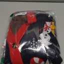 Giggling Getup Women Ugly Christmas Cardigan Sweaters, Funny Light Up V-Neck Ugly Christmas Sweater for Women 2025 (Medium, Black Santa)