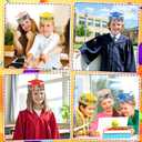 24 Pcs Kindergarten Grad Hats Preschool Graduation Paper Caps Class of 2025 Congrats Grad Crowns for Kids Kindergarten, Graduation Favors and Party Colorful Photo Props