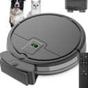 ENCHE Robot Vacuum Cleaner, 2900Pa Robot Vacuum Powerful Suction with Remote Control, Automatic Self-Charging, Long Runtime, Slim and Quiet Robotic Vacuum for Carpet and Pet Hair (Black)