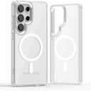 for Samsung Galaxy s25 Ultra Case Hard [Compatible with Magsafe Wireless Charging] Yellowing Resistant Magnetic Cover Clear para S 25 Ultra 6.9 '' 5G 2025 Rugged Best Phone Cases Clear