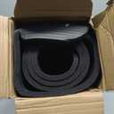 Amazon Basics 1/2 Inch Extra Thick Exercise Yoga Mat with Carrying Strap for Home Workouts and Fitness, 74" x 24", Black