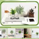 Fake Plants,5Pack Mini Potted Artificial Plant Small Faux Plant Indoor Outdoor for Home Decor,Eucalyptus Greenery Plastic Fake Green Grass Plants for Office Bathroom Shelf Farmhouse Coffee Table Decor