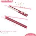 Mahjong Racks with Pushers, Anti-Slip Design Clear All-in-One Mahjong Racks and Pushers - Modern American Mahjong Tile Racks Set of 4 (Bling Pink)