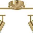 AUQUEE 8 Light Track Lighting Fixtures Ceiling, Gold Kichen Track Lighting Fixtures, Rotatable Light Heads, Adjustable Modern LED Track Lights for Kitchen/Hallway, No GU10 Bulb