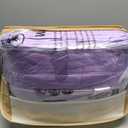 Bedding_Dreamer Satin Comforter Set King Size, 8 Piece Bed in a Bag Lavender with Sheets, Silky Soft Polyester Satin Bedding Set, Lightweight, 16 Inch Deep Pocket, Soft Glam Style