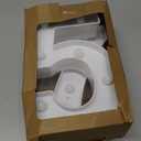 Pooqla Decorative Led Light Up Number Letters, White Plastic Marquee Number Lights Sign for 75th Birthday Party Wedding Decor Battery Operated Number (75)