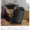ESR for iPad Pro 11 Inch Case (M5/M4) 2025/2024, Vertical Stand Cover, Multi Stand Angles, Ultra-Stable Case with Pencil Holder, Flip Series, Black