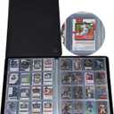 Premium 16-Pocket Top loader Binder – Fits 512 Top loaders, Comes with 16 Transparent White Pages for 3" x 4" Top loaders