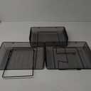 Staples 3 Compartment Wire Mesh File Organizer