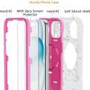 KCJ Compatible with iPhone 15 Plus Case/iPhone 14 Plus Case with[2Screen Protectors+1xLens Protector] Soft Silicone+Hard PC Full Body Protection Heavy Duty Phone Case 6.7 inch