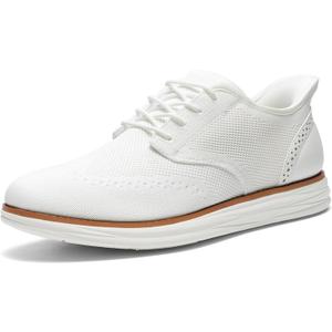 Bruno Marc Men's Oxfords - Classic Comfort, Size 10.5, White-Hands Free, BMUMOX2415