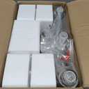Zarbitta 3-Light Bathroom Light Fixtures, Brushed Nickel Vanity Light, Farmhouse Wall Lights with Clear Glass Shade, Bathroom Wall Lamp for Mirror Kitchen Bedroom Hallway Living Room Hallway Cabinet