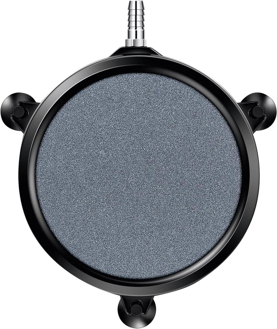 VIVOSUN Air Stone Disc 8 x 8 Inch with Shell and Sucker for Aquarium, Fish Tank and Hydroponics Air Pump (8 inch)